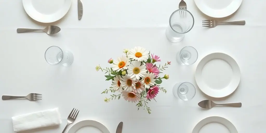Minimalistische Tischdeko: Weniger ist mehr