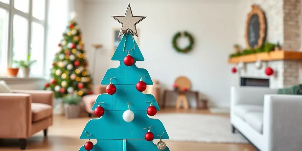 Moderner Twist: Farbige Bäume