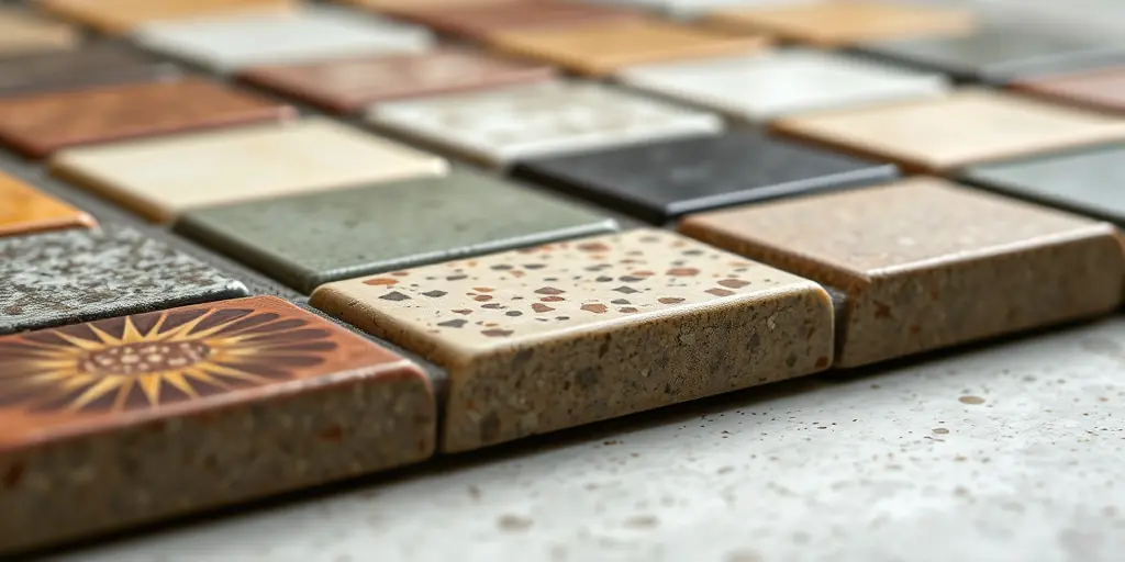 Mosaik aus Beton