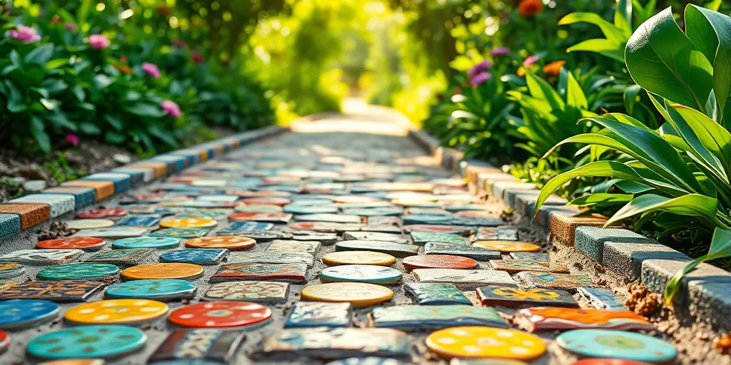 Mosaike aus Keramikfliesen