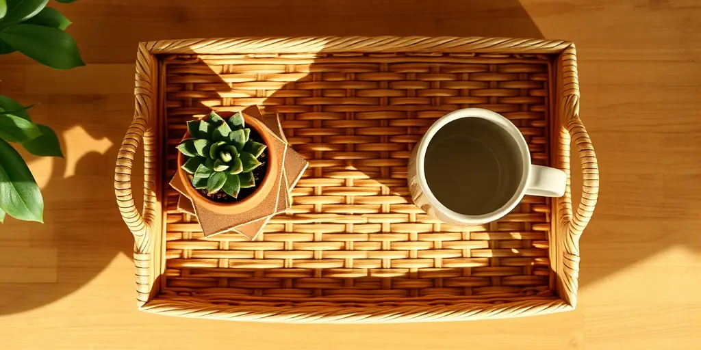 Natürliche Materialien und Pflanzen