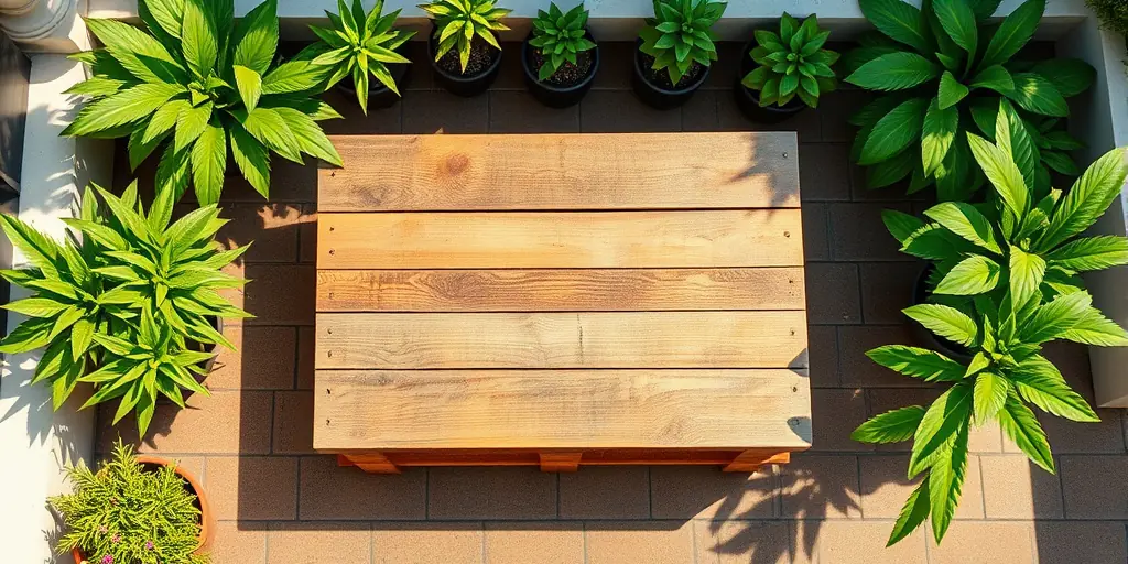 Paletten als Gartenmöbel