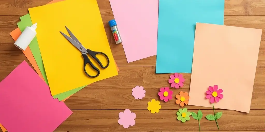 Papierkunst für den Frühling