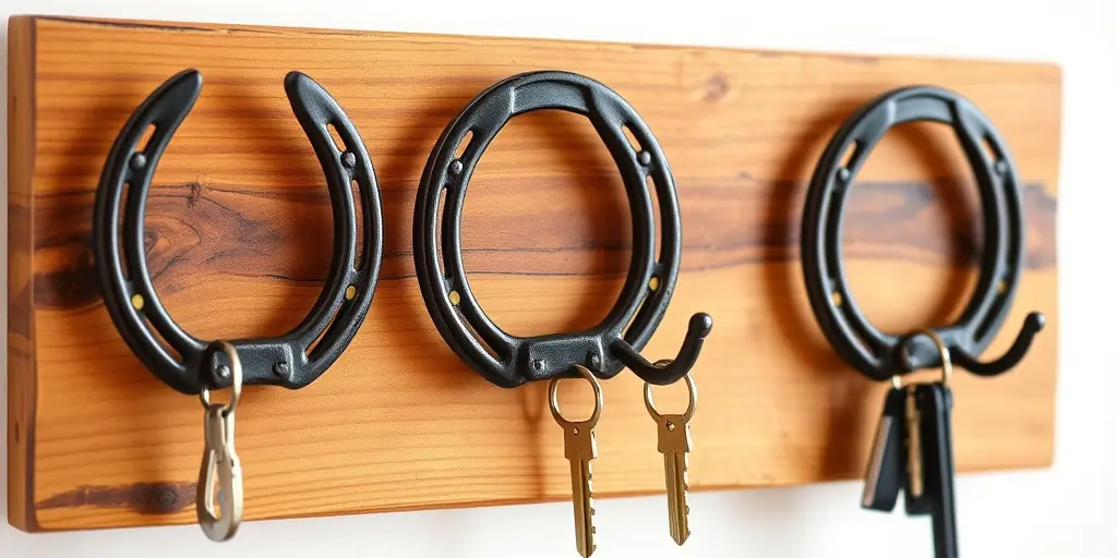 Praktische Helfer: Hufeisen als Haken