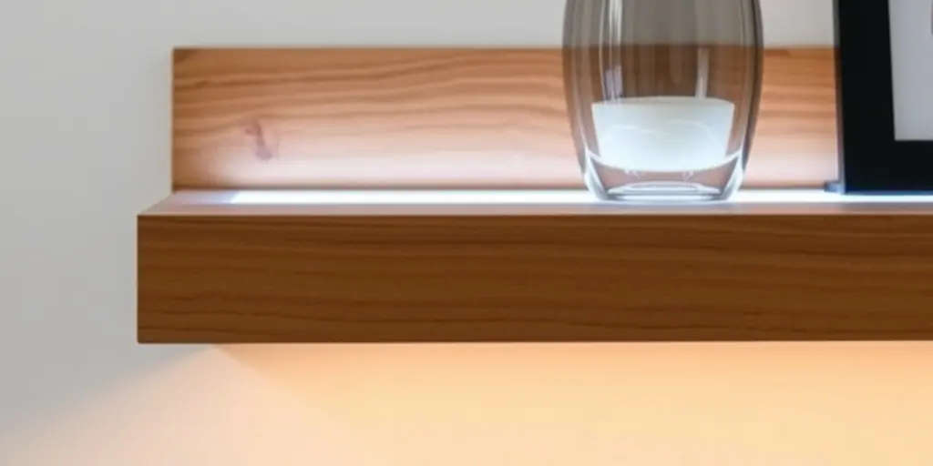 Schwebende Lichtakzente: Regale