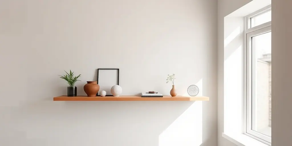 Schwebende Regale: Stauraum und Stil