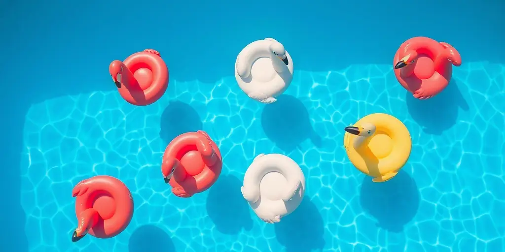 Spiel und Spaß: Schwimmende Dekorationen