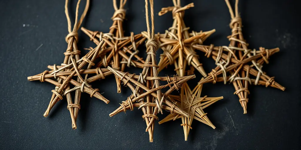 Sternenzauber aus Naturmaterialien