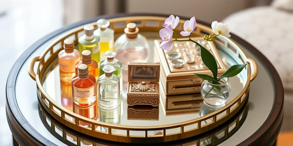 Stillleben auf dem Tablett