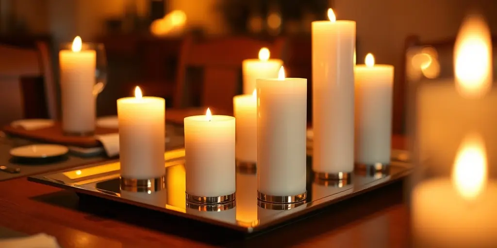 Stimmungsvolles Kerzenlicht