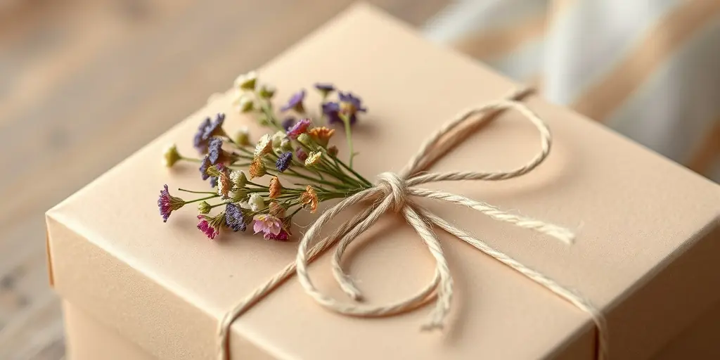 Trockenblumen als Geschenk