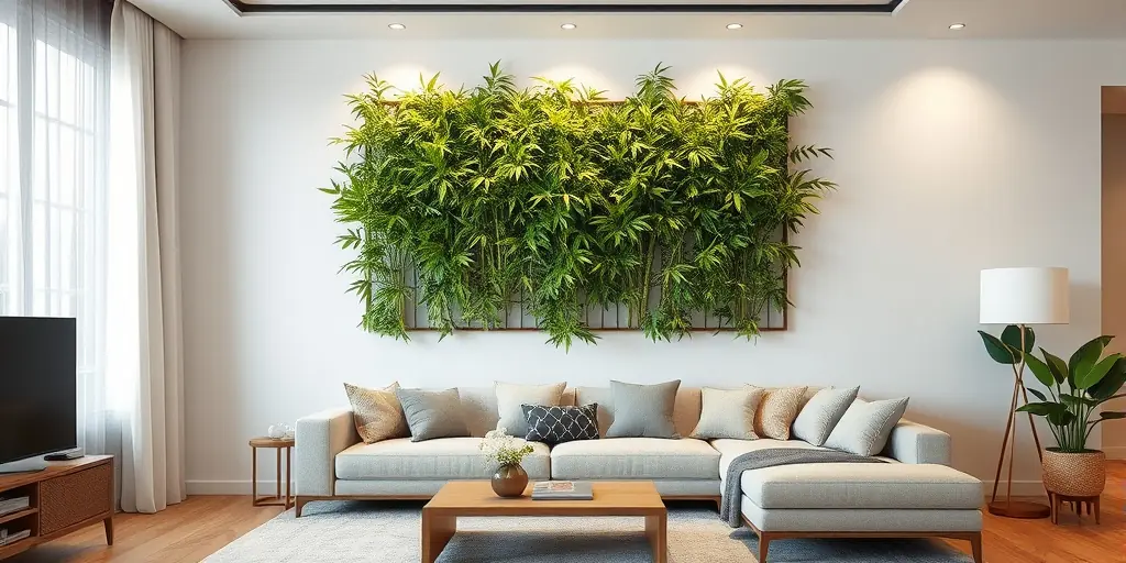 Vertikale Bambusgärten