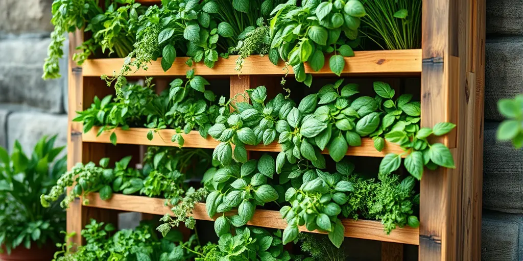 Vertikale Gärten aus Paletten