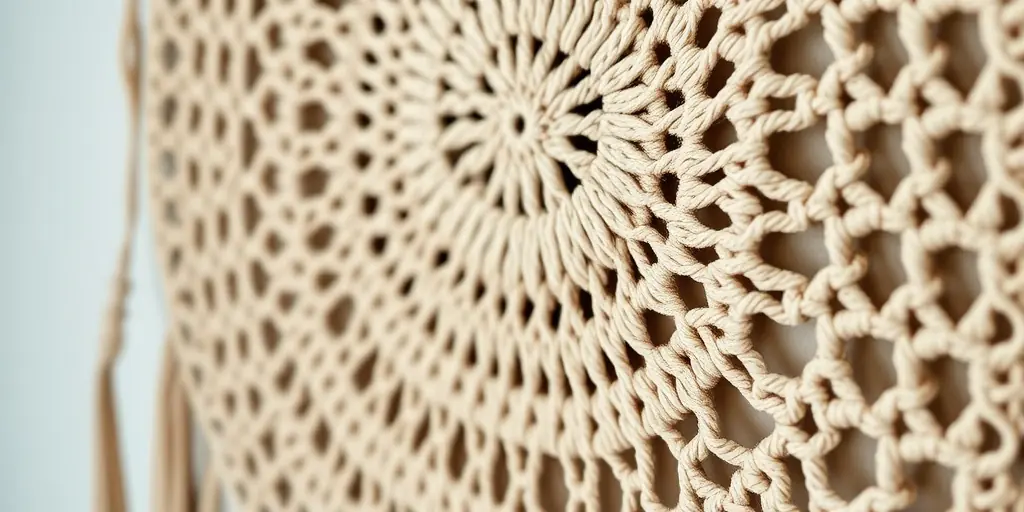 Wandgestaltung mit Häkelkunst