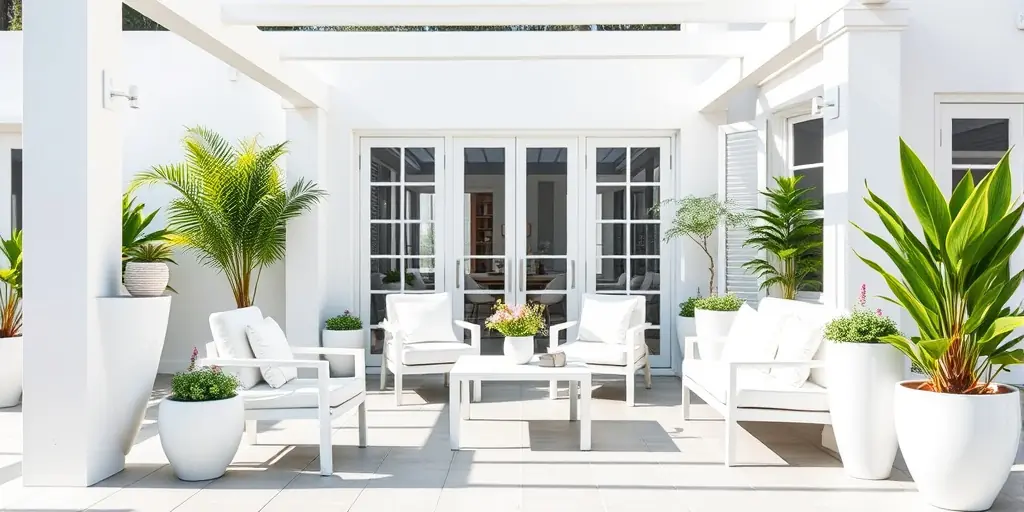 Weiß im Außenbereich: Stilvoll und wetterfest