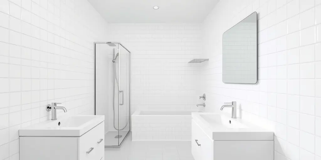 Weiß im Badezimmer: Frische und Reinheit