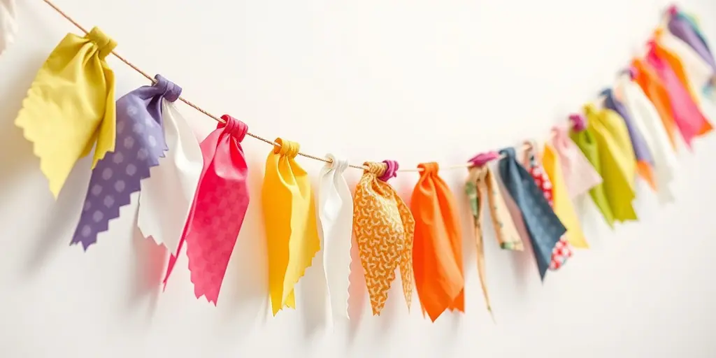 Wimpelkette aus Stoffresten