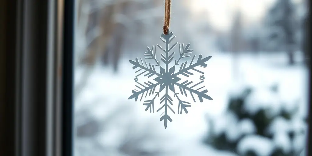 Zarte Sterne und Schneeflocken